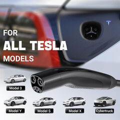 Tera Tesla Charger Level 2 32A 240V (NACS) - NEMA 14-50, 25FT, Wi-Fi, Black