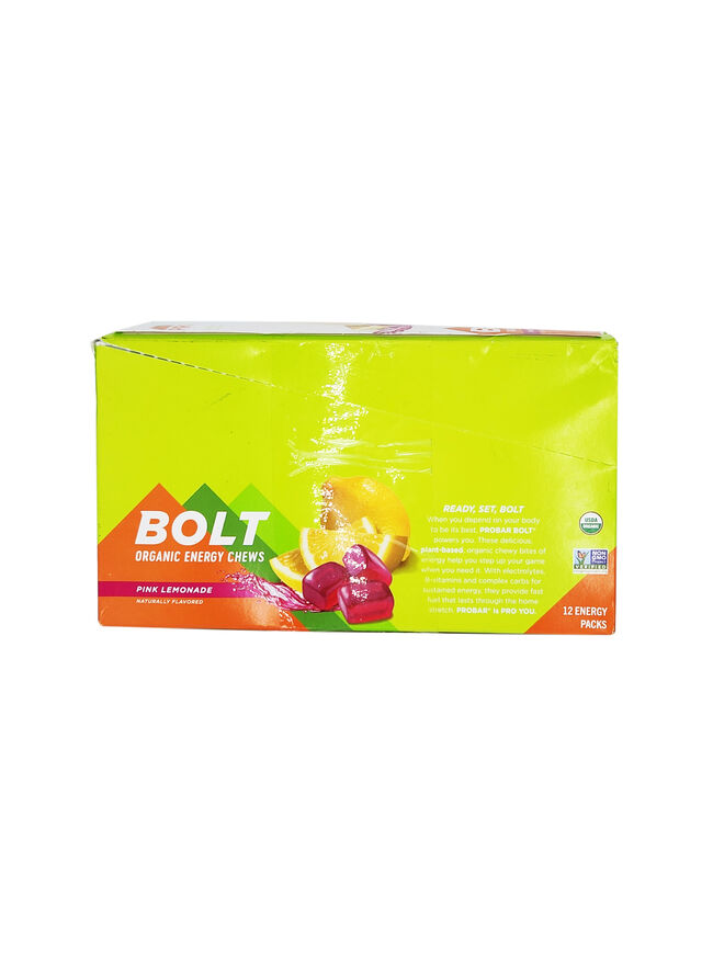 PROBAR - BOLT Organic Energy Chews Pink Lemonade Organic Healthy Natural Energy Fast Fuel Gummies