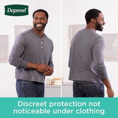 Depend Fresh Protection Adult Incontinence Underwear for Men, Disposable, Maximum, Small/Medium, Grey, 80 Count (2 Packs of 40), Packaging May Vary