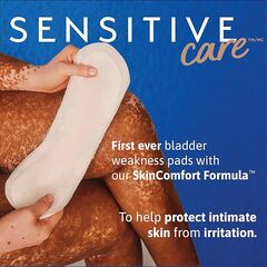 TENA Sensitive Care Maximum Absorbency Incontinence/Bladder Control Pad for Women, Regular Length, 56 Count