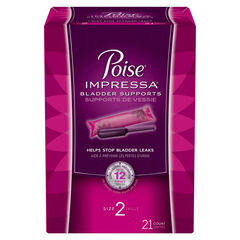 Poise Impressa Women's Incontinence Bladder Support for Women, Size 2, 21 Count