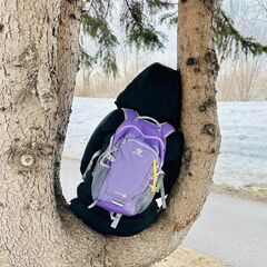 SKYSPER Small Hiking Backpack, 20L Lightweight Travel Backpacks Hiking Daypack for Women Men (Purple)