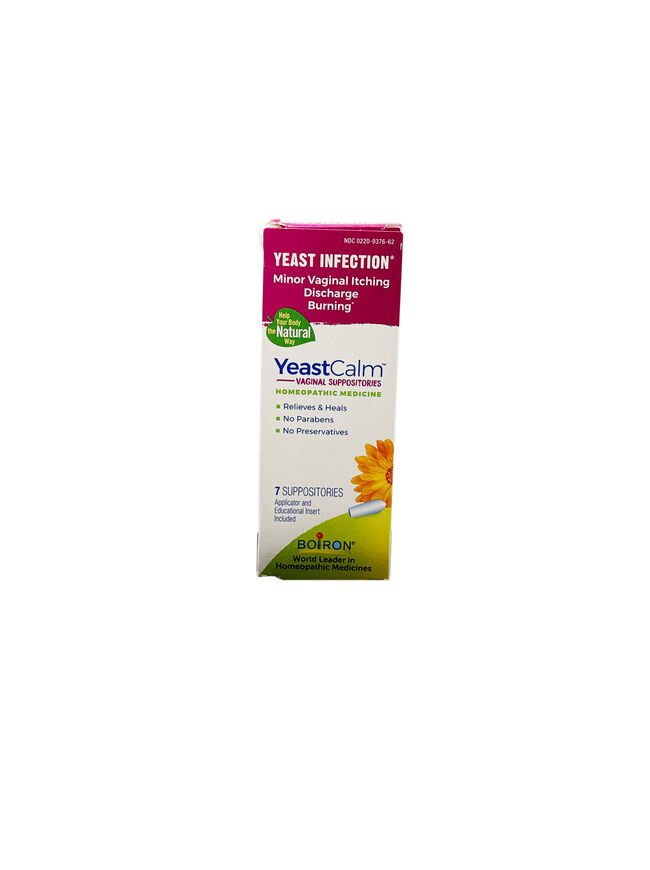 Boiron YeastCalm Homeopathic Medicine for Yeast Infection Relief - 7 Suppositories