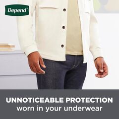 Depend Incontinence Guards/Incontinence Pads for Men/Bladder Control Pads, Maximum Absorbency, 104 Count (2 Packs of 52), Packaging May Vary