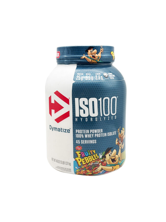 Dymatize ISO100 Hydrolyzed Protein Powder - 100% Whey Isolate - Fruity Pebbles - 3 lbs