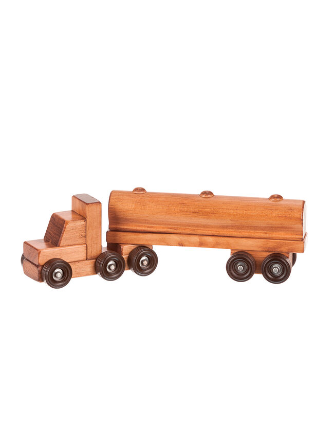 American Made Wooden Toy Tank Truck – Small