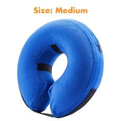 BENCMATE Protective Inflatable Collar for Dogs and Cats - Blue (Choose size)