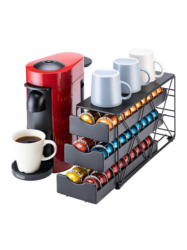 Flagship for Nespresso Pod Holder Vertuo Pod Drawer 3 Tier (60Pods Capacity)