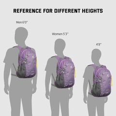 SKYSPER Small Hiking Backpack, 20L Lightweight Travel Backpacks Hiking Daypack for Women Men (Purple)