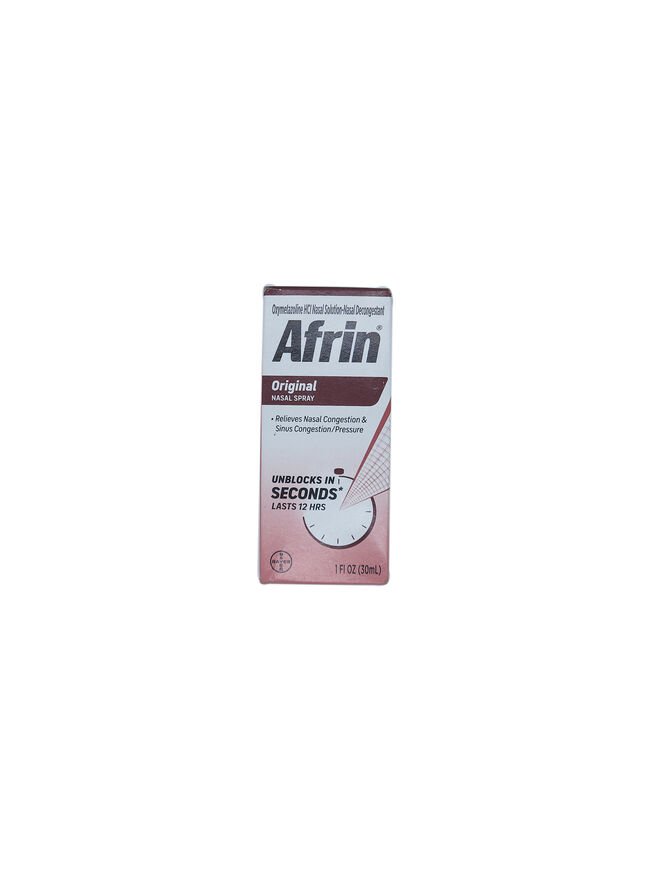 Afrin Nasal Spray, Maximum Strength, Original - 1 Fl. Oz.