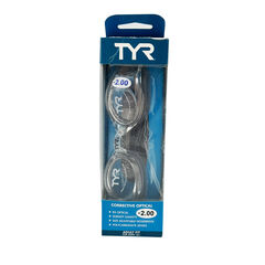 TYR Corrective Optical Swim Goggles, Clear, Adult -2.00 Diopter