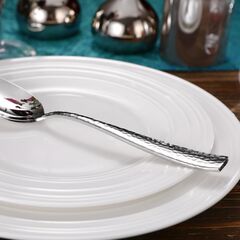 KEAWELL Premium Louis Hammered Serving Utensils, 18/10 Stainless Steel, Squared Edge Design, Mirror Finish, Dishwasher Safe (Hostess Serving Utensil Set)