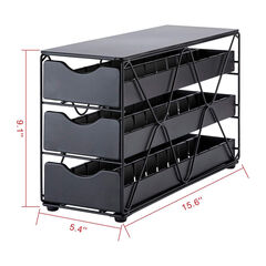 Flagship for Nespresso Pod Holder Vertuo Pod Drawer 3 Tier (60Pods Capacity)