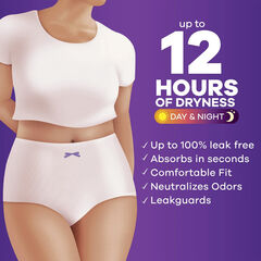 Always Discreet Adult Incontinence Underwear for Women, Size XL, 52 CT