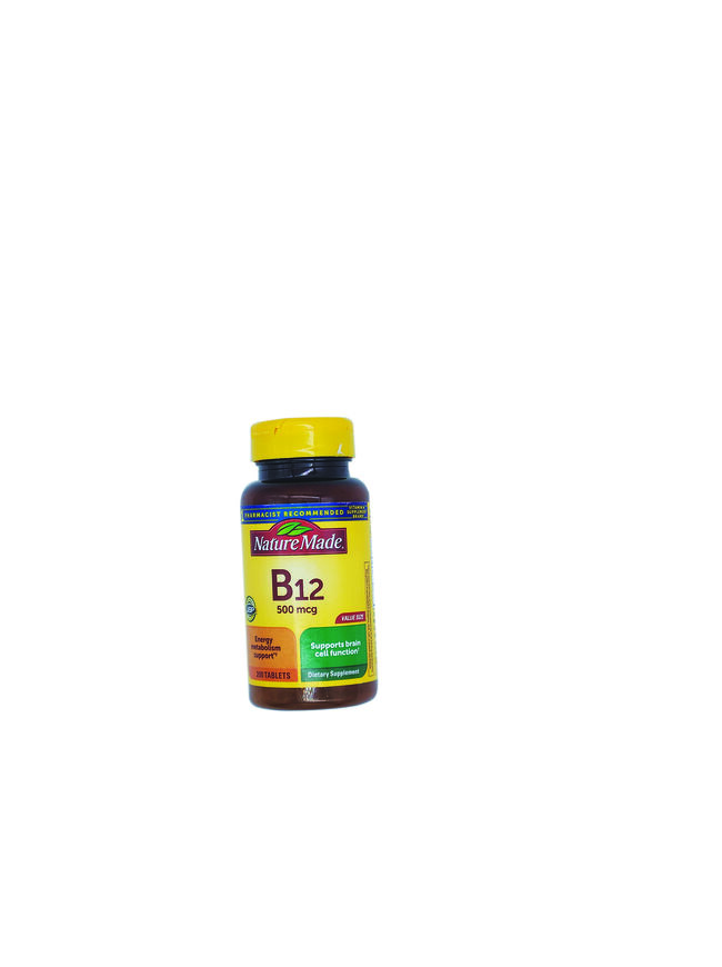 NATURE MADE Vitamin B12 500 Mcg Tablets 200 CT