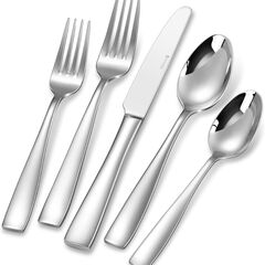 KEAWELL Premium 20/45/65 Piece Louis Silverware Set, 18/10 Stainless Steel, Service for 4/8/12, Fine Flatware Set, Dishwasher Safe (65)