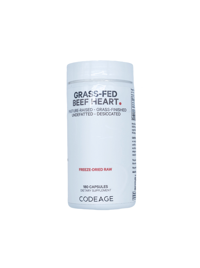 Codeage Grass-Fed Beef Heart 180 Capsules Exp 03/2026