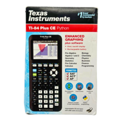 Texas Instruments TI-84 Plus CE Python - Enhanced Graphing Calculator - Black/Grey