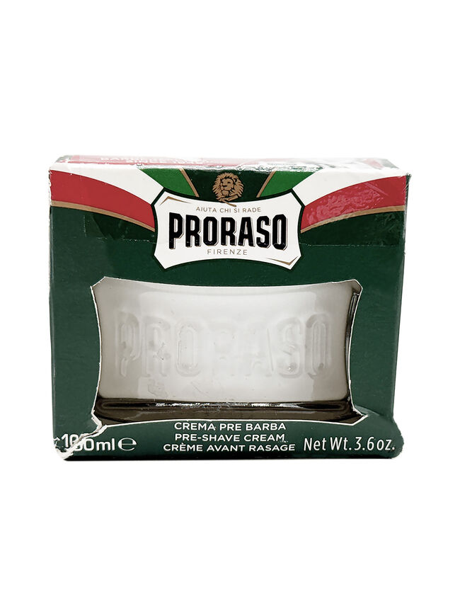 Proraso Pre-Shave Conditioning Cream for Men, Refreshing and Toning with Menthol and Eucalyptus Oil, 3.6 oz