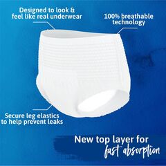 TENA Sensitive Care Adult Incontinence Underwear for Women, Maximum, Small/Medium, White, Disposable, 10 Count  