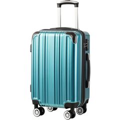 Coolife Expandable Luggage - 28" Suitcase PC+ABS Spinner - Green