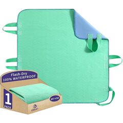 ESWIN Positioning Bed Pad with Handles – Quick-Drying, 6-Handle Incontinence Bed Pads – Washable, Waterproof, Reusable Pads for Elderly, Bedridden, Transferring, & Mattress Protection