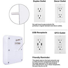 KMC Smart Tap, 4-Outlet Smart Plug WiFi Outlet Wall Tap, Energy Monitoring, Works with Alexa and Google Home, Remote Control Your Devices from Anywhere, No Hub Required, ETL Certified, White
