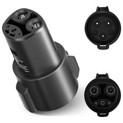 FOCSPROD J1772 to Tesla Charger Adapter, Max 80A 280V Fast Charging for Tesla Model 3/Y/X/S with Safety Certified Charger Connecting Charging Adapter, SAE J1772 EV Adapter for Tesla Cars Only