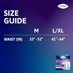 TENA ProSkin Overnight Incontinence Underwear (Women & Men),  M, 12 Count