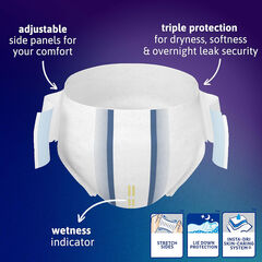 TENA ProSkin Overnight Incontinence Underwear (Women & Men),  M, 12 Count