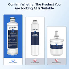 GLACIER FRESH Replacement for DA97-17376B Refrigerator Water Filters, 4 Pack