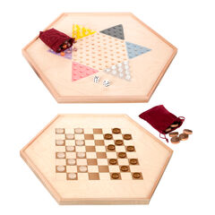 American Made Wooden Toy Checker Board Game