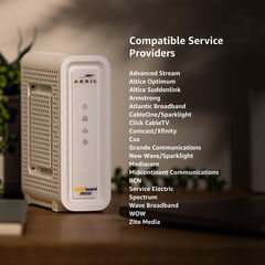 ARRIS (SB8200) - Cable Modem - Fast DOCSIS 3.1 32x8 Gigabit Cable Modem , Approved for Comcast Xfinity, Cox, Charter Spectrum, & more | 1 Gbps Max Internet Speed, 4 OFDM Channels