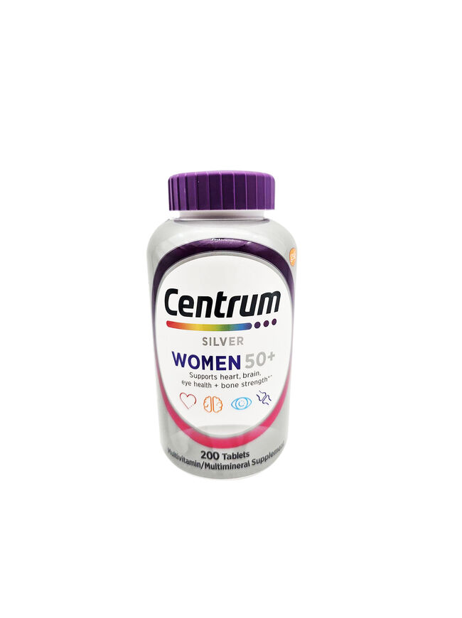 Centrum Silver Women 50+ Multivitamin / Multimineral Dietary Supplement - 200 Tablets