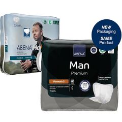 Abena Man Premium Incontinence Guards, (Sizes 0 to 2) Formula 2, 15 Count