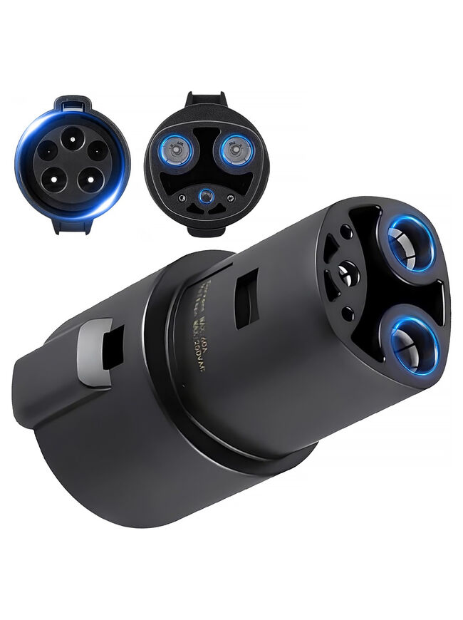 J1772 to Tesla Adapter [4 Safety Certifications] Includes Video Tutorial & Battery Care Guide-Tesla Charger Adapter Compatible with Tesla Model 3/Y/X/S