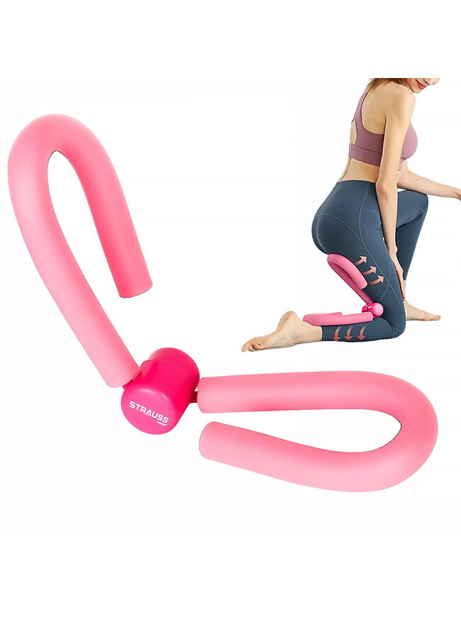 Thigh Exerciser | Multifunction Thigh Workout Reducer | Hip and Pelvis Trainer for Women,(Pink)