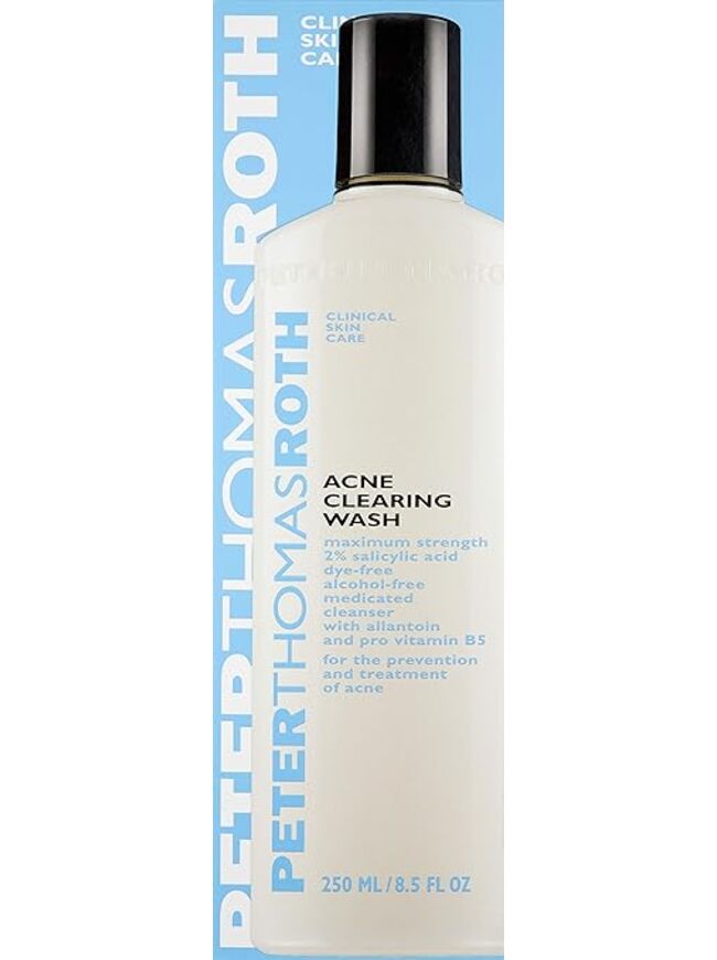Peter Thomas Roth | Acne Clearing Wash | Maximum-Strength Salicylic Acid Face Wash, Clears Up and Helps Prevent Breakouts, 8.5 Fl Oz