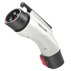 Seguma - Tesla to J1772 EV Charging Adapter, 60A 250V w/ Lock, White
