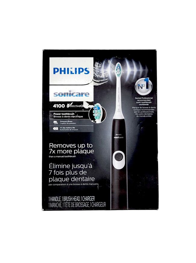 Philips Sonicare ProtectiveClean 4100 Sonic electric toothbrush HX6810/50 -black and white