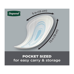 Depend Shields Incontinence Pads for Men, Light Absorbency, 58 Count (Packaging May Vary)