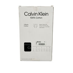 Calvin Klein Men's Cotton Classic Fit Breifs - 3 Pack - Black - XL