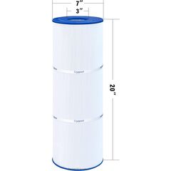 Cryspool 07069 Filter Compatible with Clean & Clear Plus 320, CCP320, PCC80-PAK4, R173573, 817-0081, C-7470, FC-1976, 4×80 Sq. Ft Pool Filter Cartridge, 4 Pack