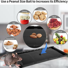 LULUCATCH Super Glue Traps 20 Pack for Mice & Snakes, Larger, Heavier Sticky Traps with Non-Toxic Glue. Sticky Mouse Traps Indoor, Easy to Set, Pet Safe Pest Control