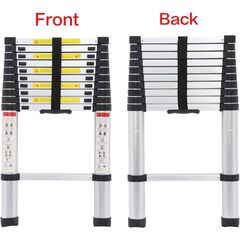 Aluminum Telescopic Extension Ladder 3.2M 10.5 Ft - Heavy Duty