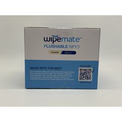 Wipemate Ultra Flushable Butt Wipes - Soothing Vitamin E & Aloe - Coconut Scent - 6 Premium Flip Top Packs - 42 Wipes Per Pack - 252 count