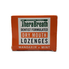 TheraBreath Dentist Formulated Dry Mouth Lozenges, Mandarin + Mint, 100 Sugar Free Lozenges