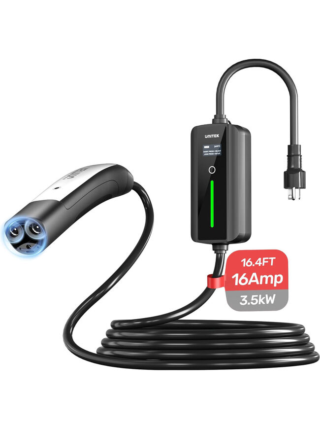 Unitek Level 1 & 2 Tesla Wall Charger - Portable EV Charger for All Tesla