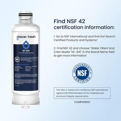 GLACIER FRESH Replacement for DA97-17376B Refrigerator Water Filters, 4 Pack