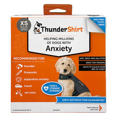 ThunderShirt for Dogs, X Small, Heather Gray Classic - Dog Anxiety Relief Calming Vest